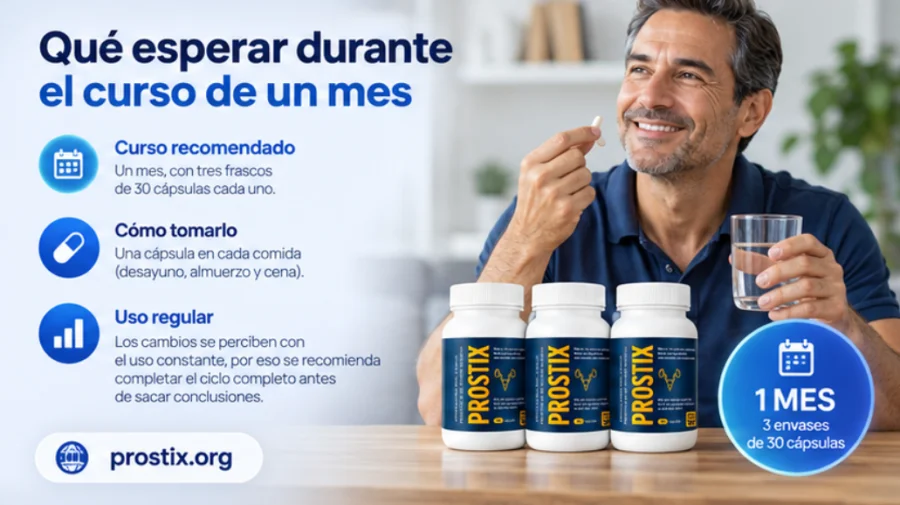 Prostix — curso de un mes con 3 frascos