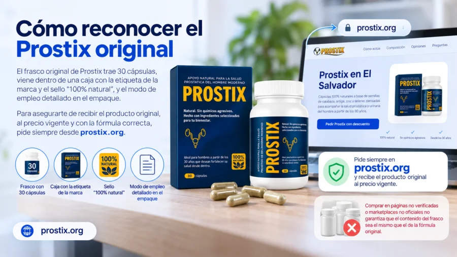 Prostix — frasco y caja originales del producto