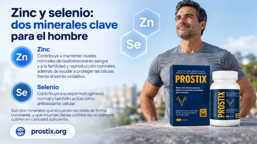 Prostix — zinc y selenio para el bienestar masculino
